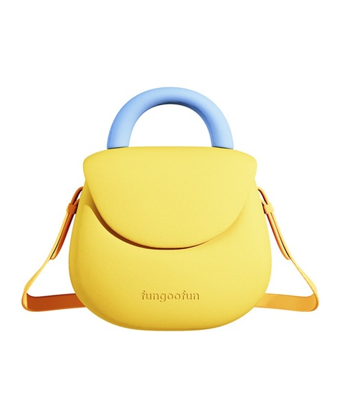 ORiental TRaffic（オリエンタルトラフィック）の「EVAラウンドハンドバッグ G-0013（ハンドバッグ・レディース・ベージュ/イエロー/ピンク/レインボー・ﾌﾘ-）」の5枚目の写真