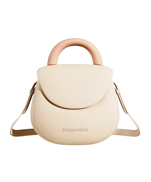 ORiental TRaffic（オリエンタルトラフィック）の「EVAラウンドハンドバッグ G-0013（ハンドバッグ・レディース・ベージュ/イエロー/ピンク/レインボー・ﾌﾘ-）」の7枚目の写真