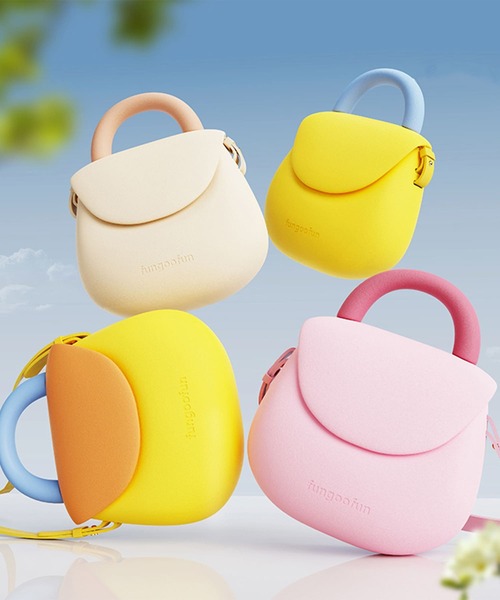 ORiental TRaffic（オリエンタルトラフィック）の「EVAラウンドハンドバッグ G-0013（ハンドバッグ・レディース・ベージュ/イエロー/ピンク/レインボー・ﾌﾘ-）」の14枚目の写真