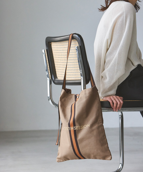 Noble（ノーブル）の「《WEB限定追加》N.Jam/エヌジャム オリジナルキャンバススモールバッグ 8(無地)（トートバッグ・レディース・アイボリー/カーキ・FREE）」の9枚目の写真