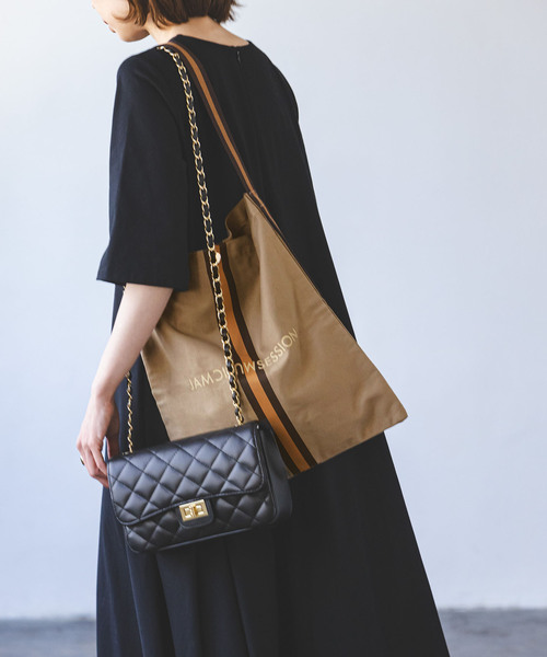 Noble（ノーブル）の「《WEB限定追加》N.Jam/エヌジャム オリジナルキャンバススモールバッグ 8(無地)（トートバッグ・レディース・アイボリー/カーキ・FREE）」の11枚目の写真