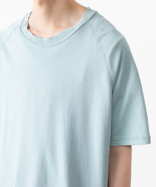 VEIN (ヴェイン)の「ファインテリー ディストレストS/S TEE / FINE TERRY DISTRESSED S/S TEE(Tシャツ/カットソー・メンズ・ライトグリーン/ブラック/グレー・1/2/3)」の13枚目の写真