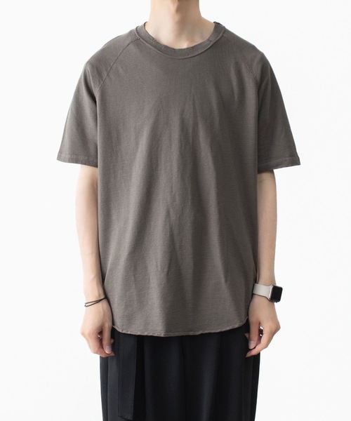 VEIN (ヴェイン)の「ファインテリー ディストレストS/S TEE / FINE TERRY DISTRESSED S/S TEE(Tシャツ/カットソー・メンズ・ライトグリーン/ブラック/グレー・1/2/3)」の4枚目の写真