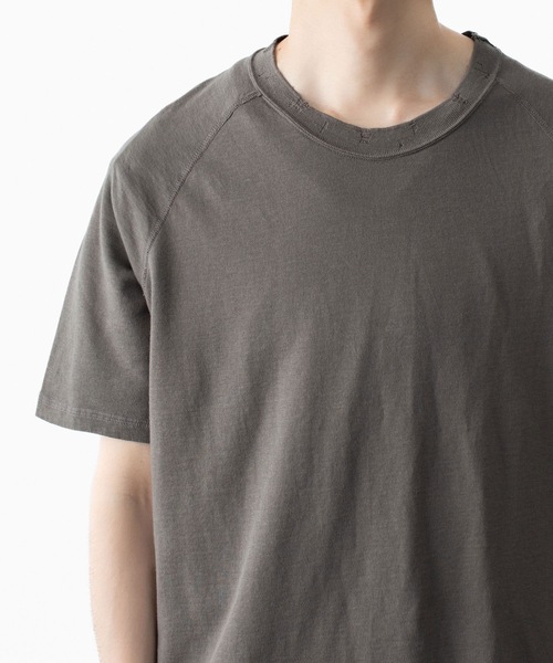 VEIN (ヴェイン)の「ファインテリー ディストレストS/S TEE / FINE TERRY DISTRESSED S/S TEE(Tシャツ/カットソー・メンズ・ライトグリーン/ブラック/グレー・1/2/3)」の8枚目の写真
