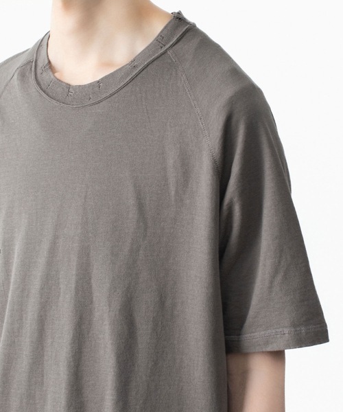 VEIN (ヴェイン)の「ファインテリー ディストレストS/S TEE / FINE TERRY DISTRESSED S/S TEE(Tシャツ/カットソー・メンズ・ライトグリーン/ブラック/グレー・1/2/3)」の9枚目の写真