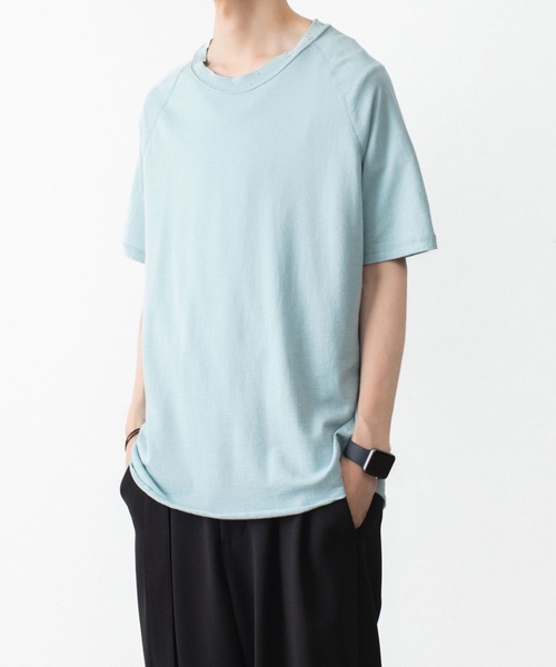 VEIN (ヴェイン)の「ファインテリー ディストレストS/S TEE / FINE TERRY DISTRESSED S/S TEE(Tシャツ/カットソー・メンズ・ライトグリーン/ブラック/グレー・1/2/3)」の21枚目の写真