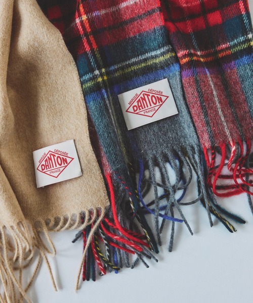 DANTON（ダントン）の「DANTON / WOOL CASHMERE MUFFLER（マフラー・メンズ・その他1/ブラック系その他4/その他/ブラック/その他2/その他3/ライトブラウン・ONE SIZE）」の8枚目の写真