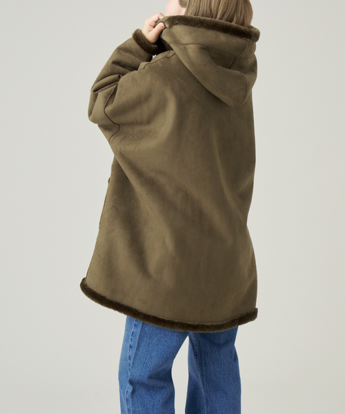 IENA    イエナ   ☆  ムートンコート  ☆  茶系  サイズ38 IENA / イエナ | シープスキン フーテッド ムートンコート | 36