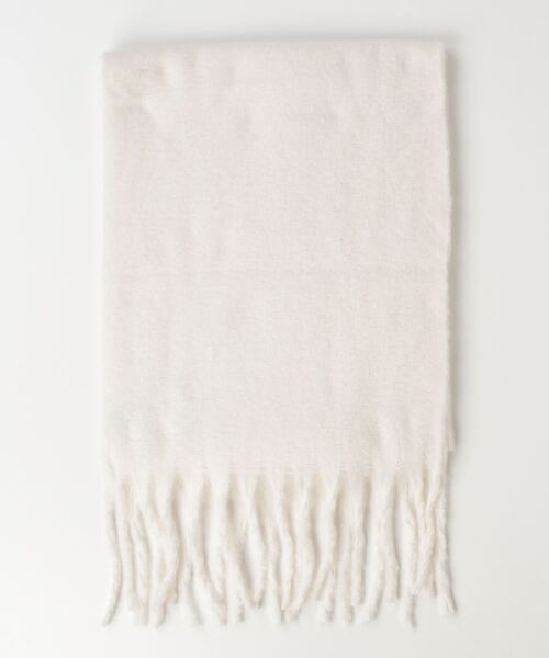 Per sist ence（パーシエンス）の「ボリュームフリンジマフラー（マフラー・レディース・ホワイト/グリーン/ピンク/ベージュ/オフホワイト/グレー/ブルー/ブラック/ライトピンク/ライトブルー・FREE）」の12枚目の写真