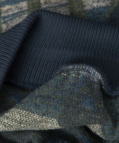 HOOK(フック)の「HOOK -select- レトロ調ジャカードセーター(ニット/セーター・メンズ・ネイビー/チョコ・L/XL/M)」の11枚目の写真