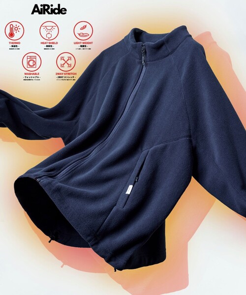限定展開 AiRide Warm/エアライド ウォーム リラックスフィット ジップアップ フリースブルゾン