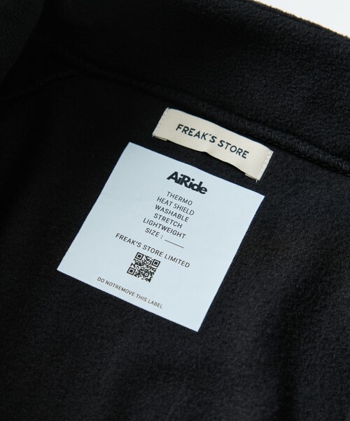 FREAK'S STORE(フリークスストア)の「限定展開 AiRide Warm/エアライド ウォーム リラックスフィット ジップアップ フリースブルゾン(ブルゾン・メンズ・チャコールグレー/ブラック/オリーブ/ネイビー・SMALL/LARGE/MEDIUM)」の15枚目の写真