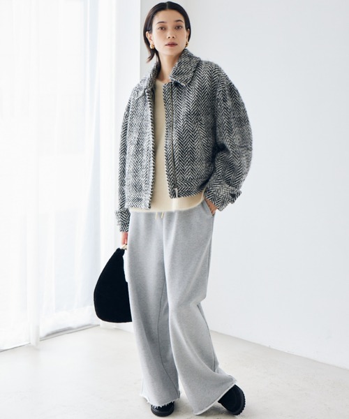 【BARNYARDSTORM 】ヘリンボーンブルゾン　ウール　ブルゾン BARNYARDSTORM / ヘリンボーンブルゾン
