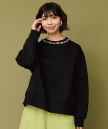 JETSET SOLO PLUS （ジェットセットソロプラス）の「【COMPANIA FANTASTICA】ビジューネック スウェット（スウェット）」