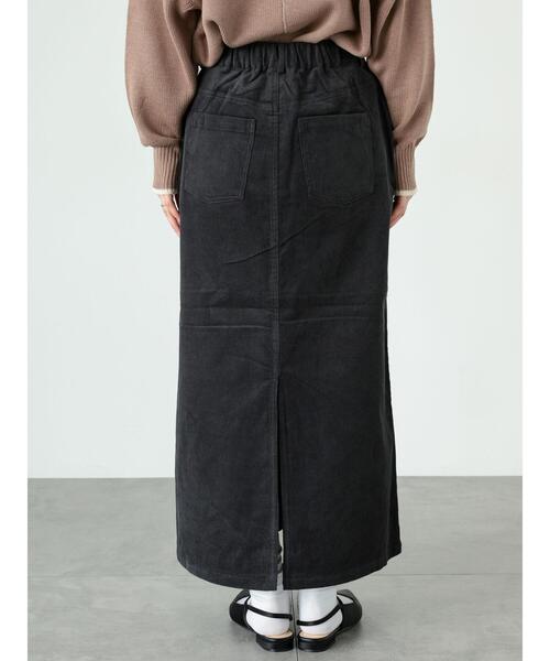 Lugnoncure（ルノンキュール）の「【選べる着丈】コーデュロイスカート（スカート・レディース・カーキ/ブラウン/オフホワイト/チャコールグレー・ﾌﾘｰ(M)/ﾌﾘｰ(L)）」の16枚目の写真