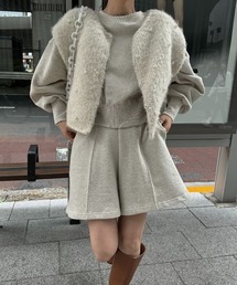 WILLFULLY | center seam relax sweat short PT(スウェットパンツ)