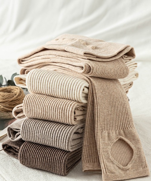 DiamondHearts（ダイヤモンドハーツ）の「リブ細身美脚トレンカ（レギンス/スパッツ・レディース・ダークブラウン/ライトグレー/ホワイト/ベージュ/ダークグレー/グレイッシュベージュ/グレー/ブラック・FREE）」の17枚目の写真