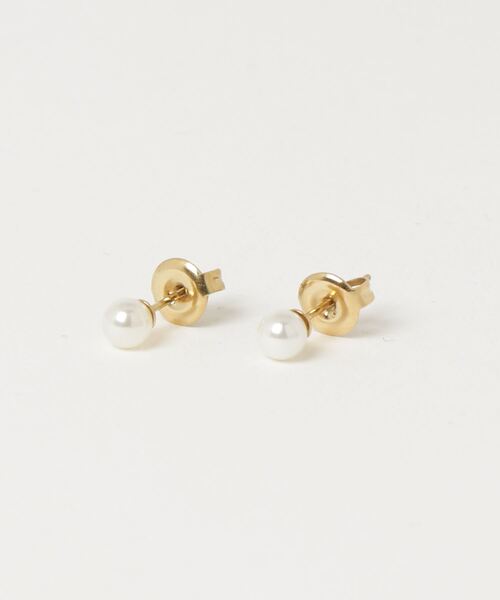 AKEL（アケル）の「【AKEL】アケル/ パールピアス（両耳セット）結婚式/金属アレルギー対応ピアス（サージカルステンレス）（ピアス（両耳用）・レディース・ゴールド・FREE）」の4枚目の写真