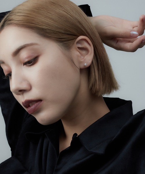 AKEL（アケル）の「【AKEL】アケル/ パールピアス（両耳セット）結婚式/金属アレルギー対応ピアス（サージカルステンレス）（ピアス（両耳用）・レディース・ゴールド・FREE）」の2枚目の写真
