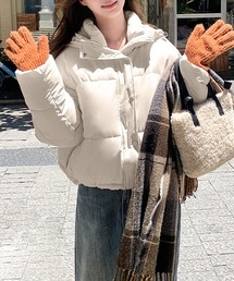 REMUR（レミュール）の「ショート丈中綿ブルゾン（ブルゾン）」