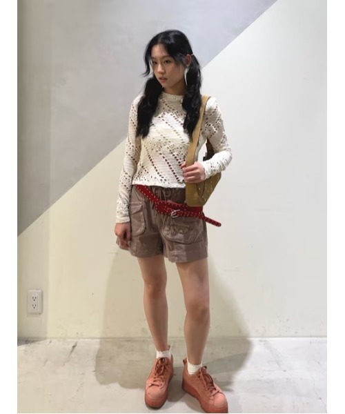 Desigual(デシグアル)の「HERYPOCK フラップポケットカーゴショートパンツ(その他パンツ・レディース・オレンジ/グリーン・XL/L/M/S/XS)」の6枚目の写真