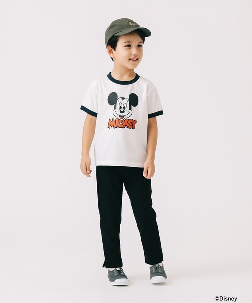 B:MING by BEAMS（ビーミングバイビームス）の「Disney /  MICKEY / リンガー プリント Tシャツ 2025SS（90～150cm）（Tシャツ/カットソー・キッズ・オフホワイト/レッド系その他7・120/110/100/90/150/140/130）」の6枚目の写真