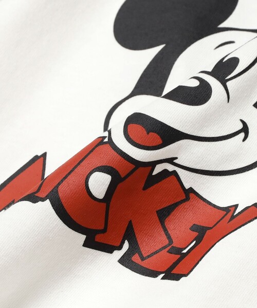 B:MING by BEAMS（ビーミングバイビームス）の「Disney /  MICKEY / リンガー プリント Tシャツ 2025SS（90～150cm）（Tシャツ/カットソー・キッズ・オフホワイト/レッド系その他7・120/110/100/90/150/140/130）」の15枚目の写真