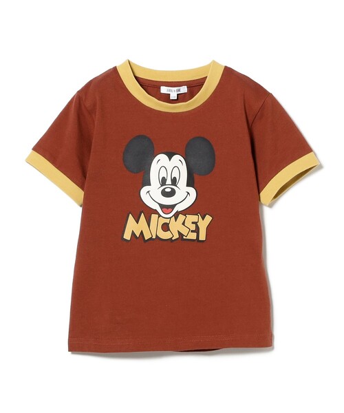 B:MING by BEAMS（ビーミングバイビームス）の「Disney /  MICKEY / リンガー プリント Tシャツ 2025SS（90～150cm）（Tシャツ/カットソー・キッズ・オフホワイト/レッド系その他7・120/110/100/90/150/140/130）」の16枚目の写真