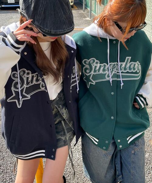 セール】WEGO/フード付ビッグスタジャン（スタジャン）｜WEGO