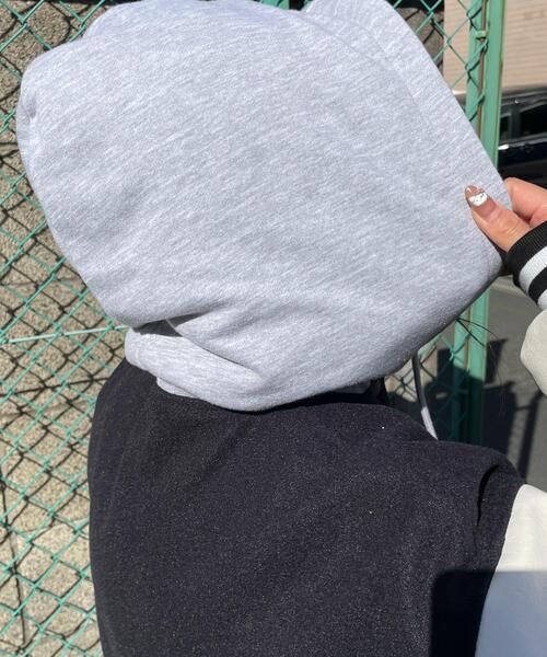 WEGO（ウィゴー）の「WEGO/フード付ビッグスタジャン（スタジャン・レディース・グリーン/ブラック・FREE）」の10枚目の写真