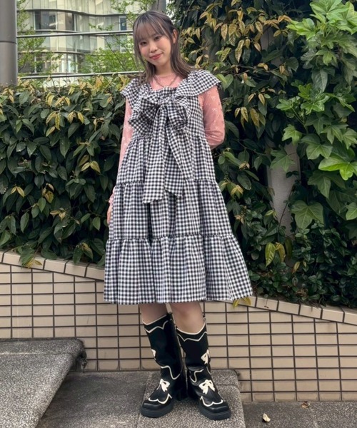 MISS YOU CHECK ONE-PIECE キャンディーストリッパー