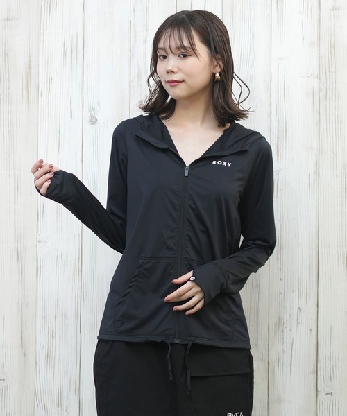 ROXY/ロキシー ジップアップラッシュガード/長袖/着るUVケア