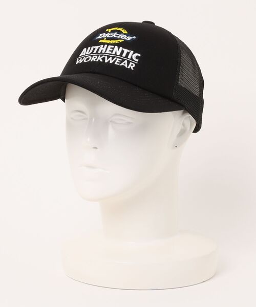 Dickies(ディッキーズ)の「【Dickies】EX LOGO MESH CAP/ロゴ/メッシュキャップ/スナップバック/フリーサイズ/帽子/ディッキーズ(キャップ・メンズ・レッド/ブラウン/ネイビー/ブラック・FREE)」の1枚目の写真