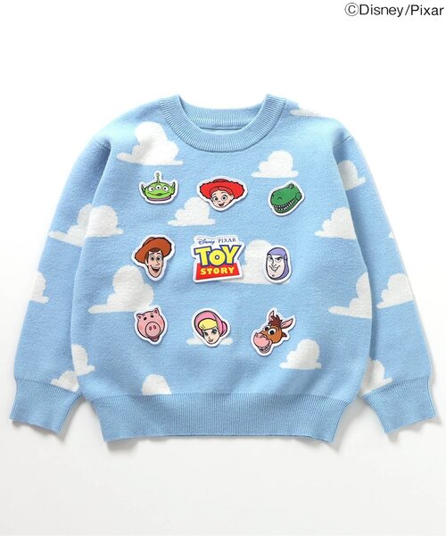 LAZY OAF ディズニーキャラのプルートみたいなドット絵犬柄セーター セール】ディズニーキャラクター/くも柄ニット/トイ・ストーリー