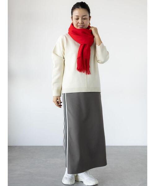 Lugnoncure（ルノンキュール）の「コットンタッチハイネックニット（ニット/セーター・レディース・ミント/チャコールグレー/ピンク/サックスブルー/オフホワイト・F）」の10枚目の写真