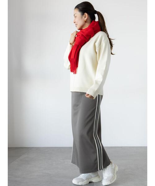 Lugnoncure（ルノンキュール）の「コットンタッチハイネックニット（ニット/セーター・レディース・ミント/チャコールグレー/ピンク/サックスブルー/オフホワイト・F）」の11枚目の写真