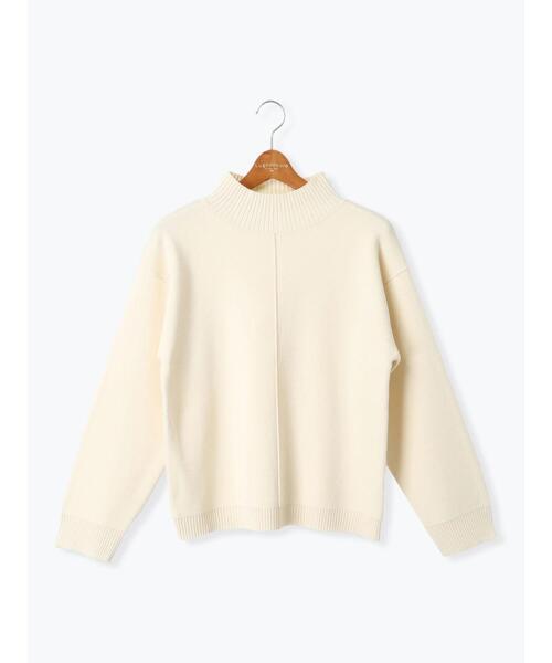 Lugnoncure（ルノンキュール）の「コットンタッチハイネックニット（ニット/セーター・レディース・ミント/チャコールグレー/ピンク/サックスブルー/オフホワイト・F）」の21枚目の写真