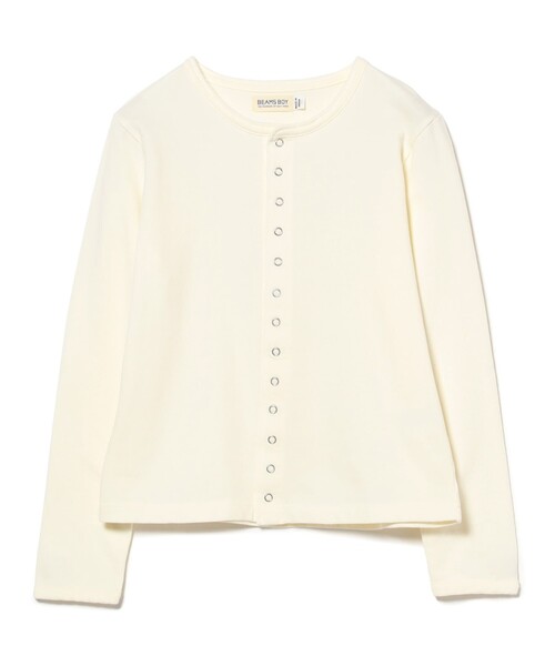 BEAMS BOY - 最終値下げ！【新品】BEAMS BOY(ビームスボーイ)リングドットカーディガン BEAMS BOY（ビームス ボーイ）リングドット カーディガン