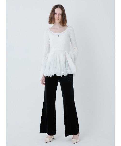 SORIN(ソリン )の「【SALE本日4/19販売終了】Velour Minimal Pants/ベロア ミニマルパンツ(その他パンツ・レディース・グレー/ブラック/ミント・36/38)」の7枚目の写真