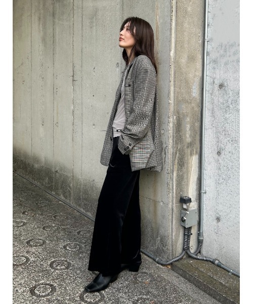 SORIN(ソリン )の「【SALE本日4/19販売終了】Velour Minimal Pants/ベロア ミニマルパンツ(その他パンツ・レディース・グレー/ブラック/ミント・36/38)」の5枚目の写真