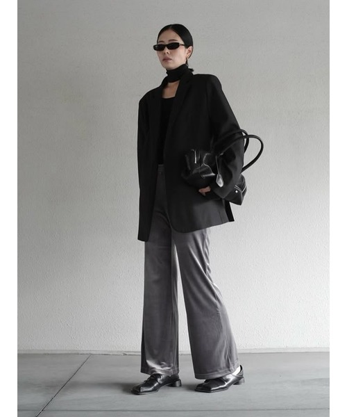 SORIN(ソリン )の「【SALE本日4/19販売終了】Velour Minimal Pants/ベロア ミニマルパンツ(その他パンツ・レディース・グレー/ブラック/ミント・36/38)」の11枚目の写真