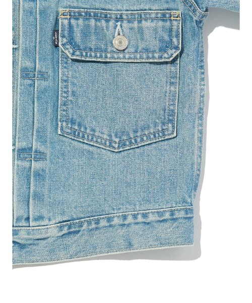 Levi's(リーバイス)の「Levi's/リーバイス BLUETAB(TM) TYPE II トラッカージャケット ライトインディゴ MADE IN JAPAN(デニムジャケット・レディース・インディゴブルー・XS/S/M/L)」の6枚目の写真