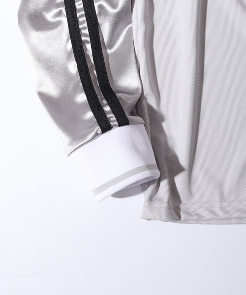 SUGGESTION（サジェッション）の「Glossy soccer long sleeve T-shirt / グロッシーサッカー長袖Ｔシャツ unisex（Tシャツ/カットソー・メンズ・ネイビー/グレー/ブラック・S/M/L）」の10枚目の写真