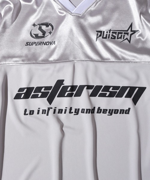 SUGGESTION（サジェッション）の「Glossy soccer long sleeve T-shirt / グロッシーサッカー長袖Ｔシャツ unisex（Tシャツ/カットソー・メンズ・ネイビー/グレー/ブラック・S/M/L）」の8枚目の写真
