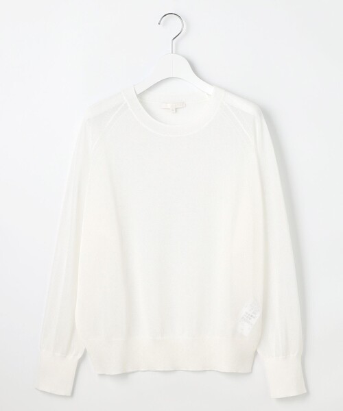 自由区(ジユウク)の「シアーアセテート ニット(ニット/セーター・レディース・ブラック系/ベージュ系/アイボリー系・44)」の10枚目の写真