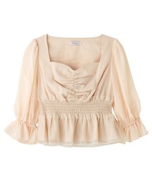 PEACH JOHN | シフォンシャーリングブラウス(シャツ/ブラウス)