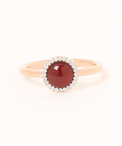 セール】Audrey Ring Red Agathe レッドアゲート 天然石 リング ローズ