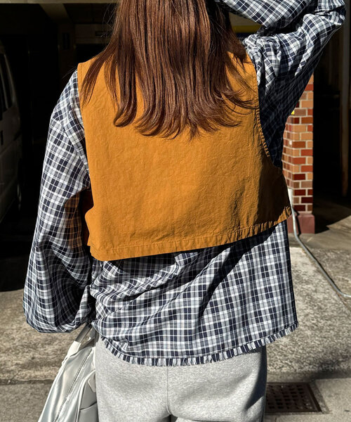 CIAOPANIC(チャオパニック)の「リボンハンティングベスト(ベスト・レディース・カーキ/ブラウン/ベージュ・ONE SIZE)」の8枚目の写真