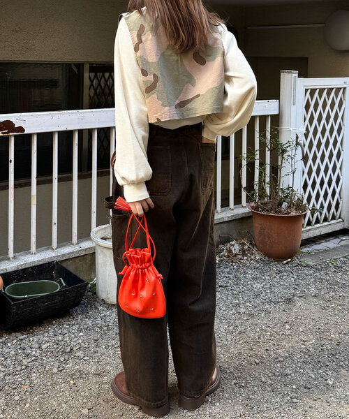 CIAOPANIC(チャオパニック)の「リボンハンティングベスト(ベスト・レディース・カーキ/ブラウン/ベージュ・ONE SIZE)」の19枚目の写真