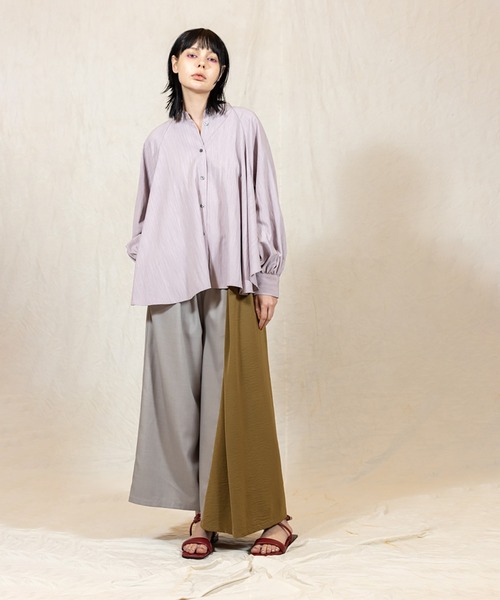 オズモーシス　ギャザースリーブブラウス OSMOSIS｜ギャザースリーブブラウス | Rakuten Fashion(楽天